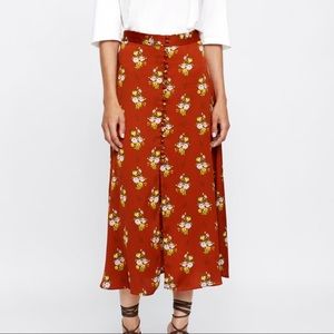 Floral Print Skirt